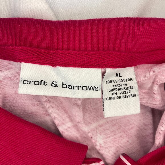 Croft & Barrow Red Polo Shirt Size XL - Picture 4 of 6